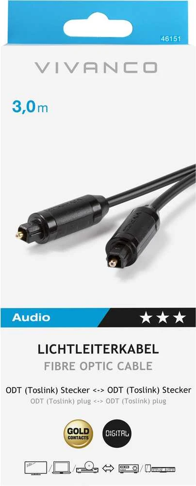 Vivanco cable optical 3m