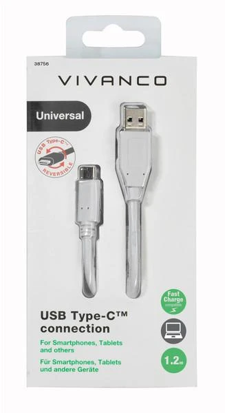 „Vivanco“ kabelis USB-C – USB 2.0 1,2 m (38756)