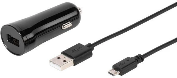 Vivanco automobilinis įkroviklis USB 2.4A 1,2m (60022)