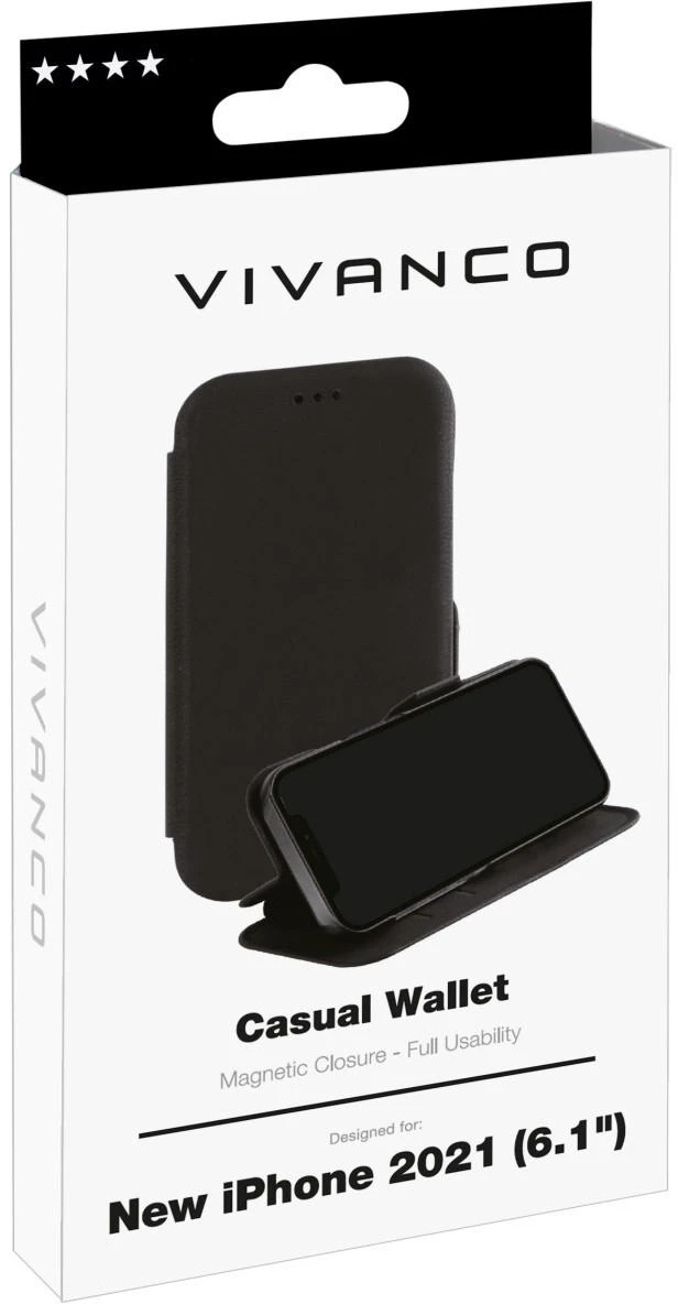 Vivanco dėklas Casual Wallet Apple iPhone 13 Pro (62883)
