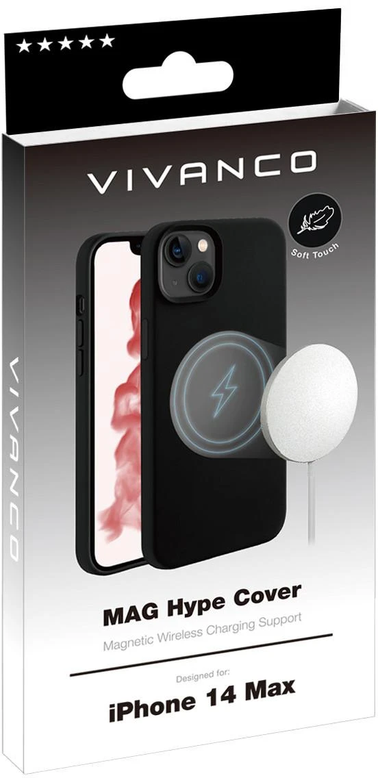 Vivanco dėklas Mag Hype Apple iPhone 14 Plus, juodas (63482)