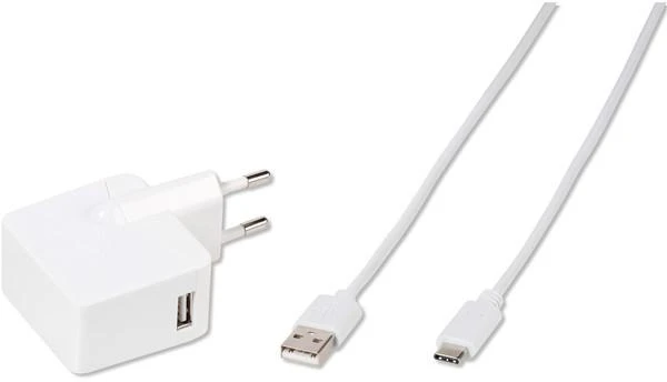Vivanco įkroviklis USB-C 3A 1,2m, baltas (60020)