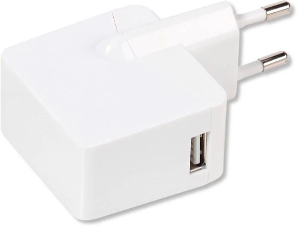 Vivanco USB sieninis įkroviklis, kampinis vaizdas