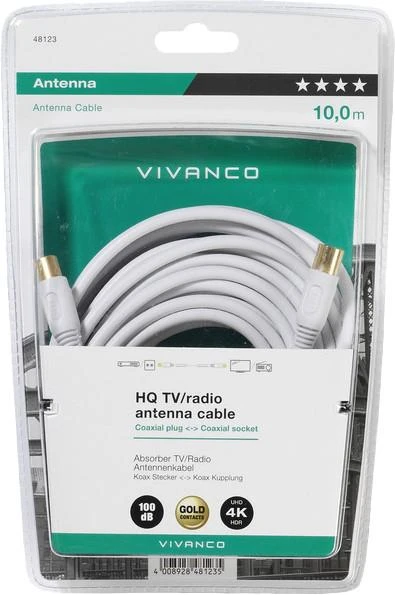 „Vivanco“ bendraašis kabelis HQ 10m (48123)