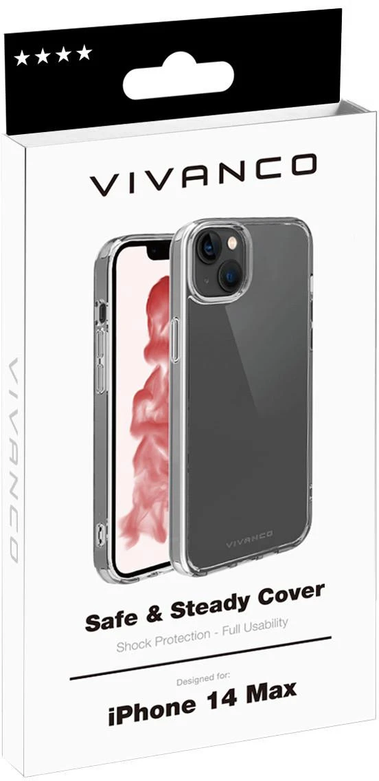 Vivanco dėklas Safe&Steady Anti Shock Apple iPhone 14 Plus, skaidrus (63488)
