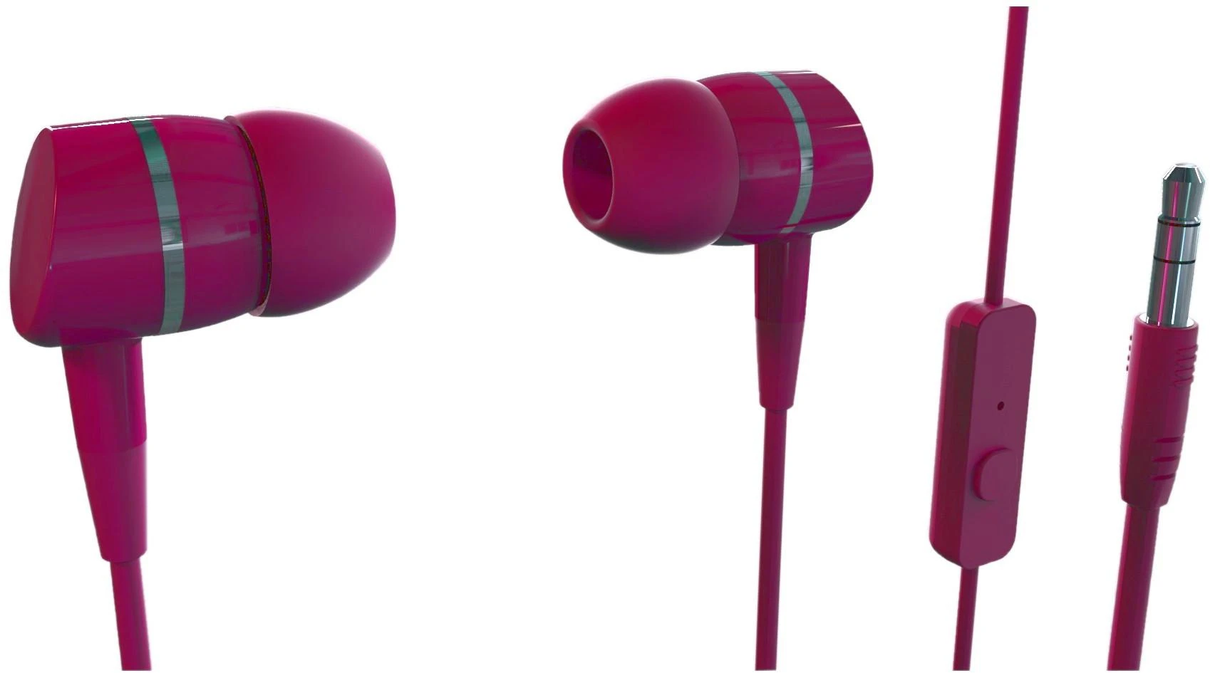 Raudonos Vivanco Smartsound ausinės su mikrofonu