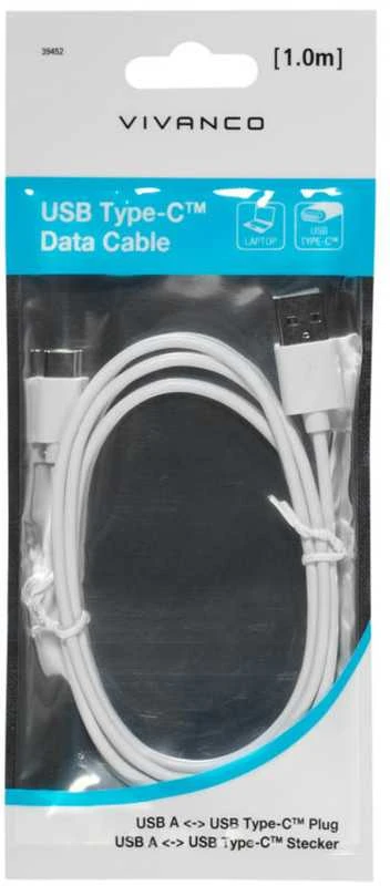 „Vivanco“ kabelis „Polybag USB-C Data 1m“ (39452)