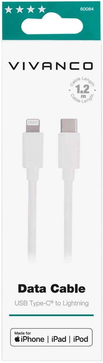 Vivanco kabelis USB-C-Lightning 1,2m (60084)