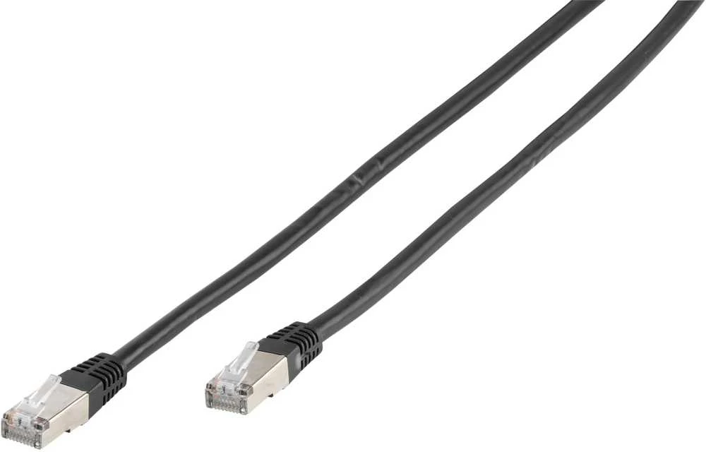 Vivanco tinklo kabelis CAT 6 2m, juodas (45316)