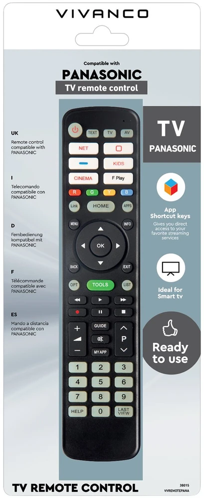 Vivanco universal remote control Panasonic