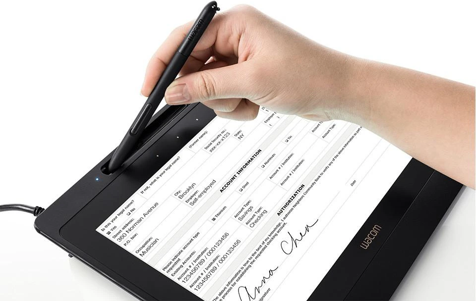 Wacom DTU1141B + Sign Pro PDF 26,9 cm (10.6″) Juoda LCD