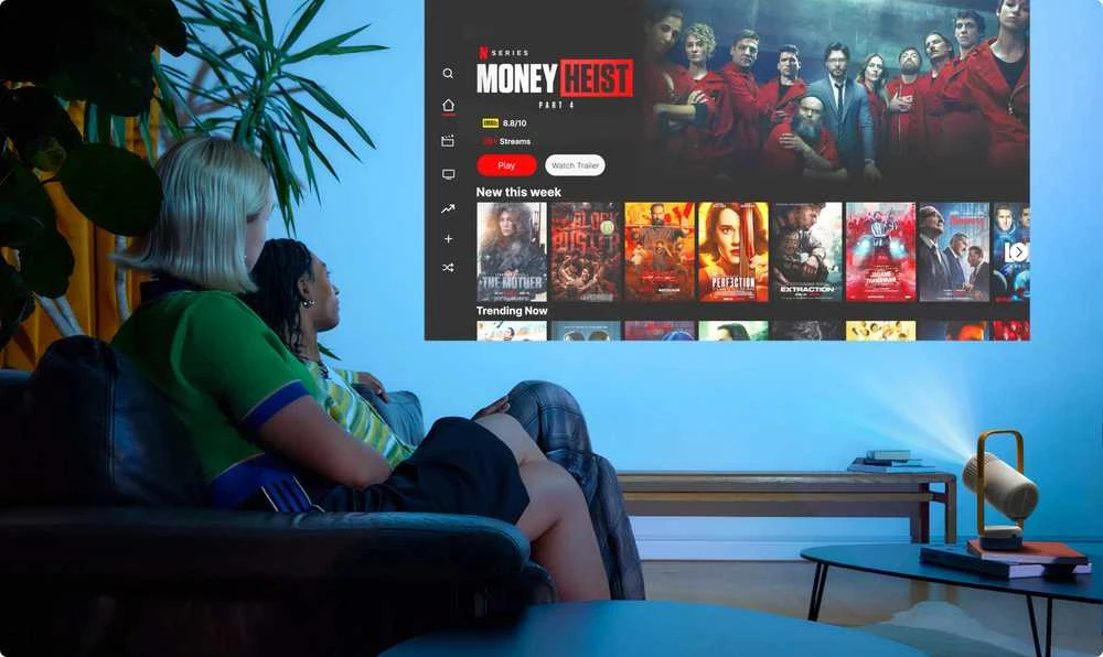Xgimi Vibe one Nešiojamas projektorius, Google TV, maitinamas baterijomis