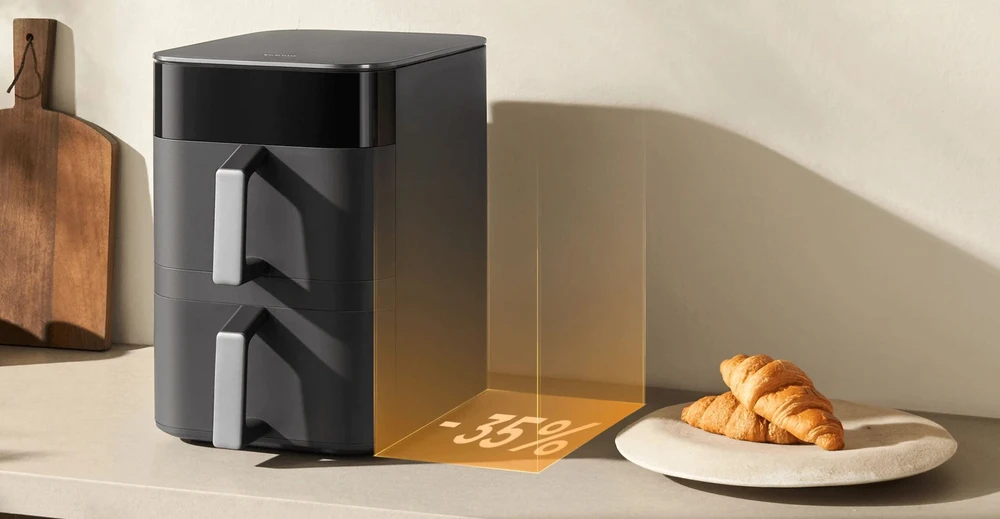 Karšto oro gruzdintuvė Xiaomi Smart Double Stack Air Fryer 12 L, 2800 W