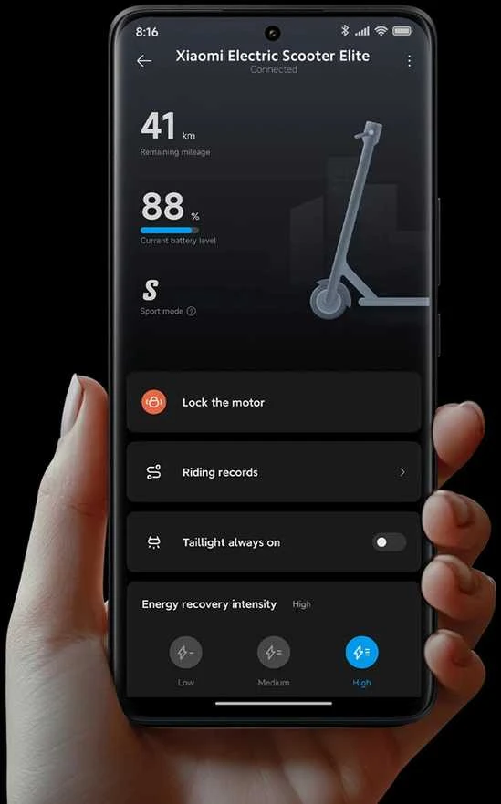 Elektrinis paspirtukas Xiaomi Electric Scooter Elite GL