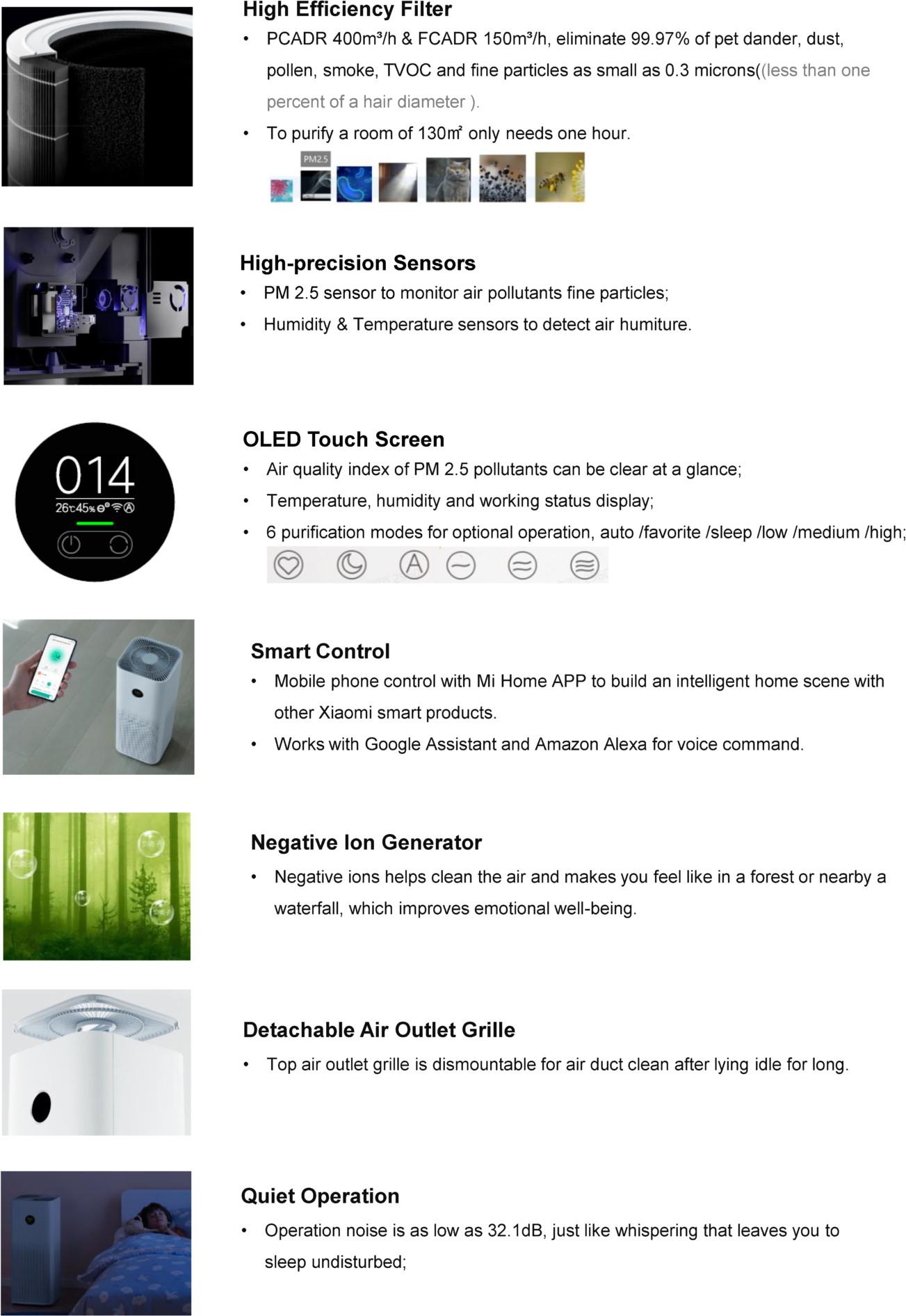 Oro valytuvas Xiaomi Smart Air Purifier 4 EU
