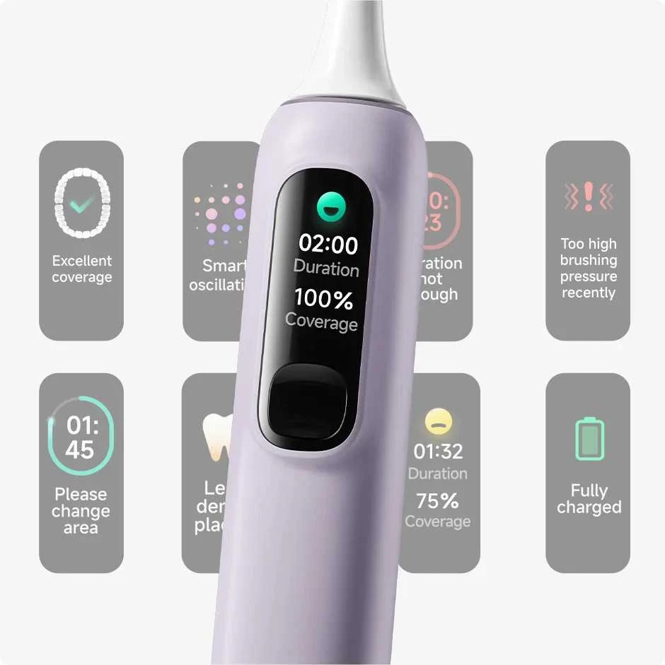 Elektrinis dantų šepetėlis Xiaomi Oscillation Pro EU, baltas