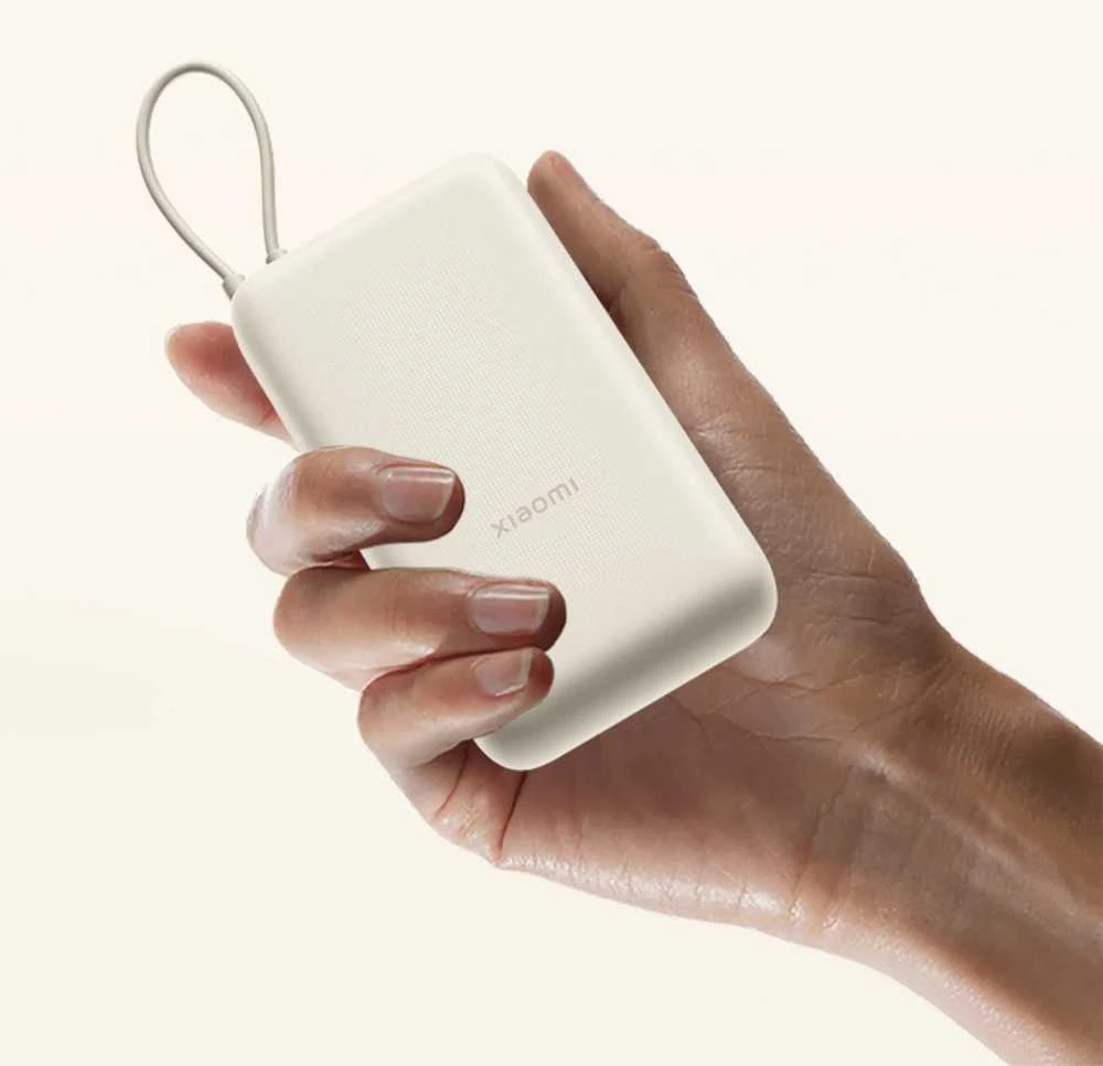 „Xiaomi 33W Power Bank“ (integruotas laidas) | 20000 mAh | USB-C/USB-C laidas/USB-A | Mėlyna