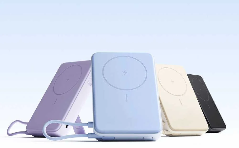 „Xiaomi“ magnetinė išorinė baterija 10000 su įmontuota | 10000 mAh | Mėlyna