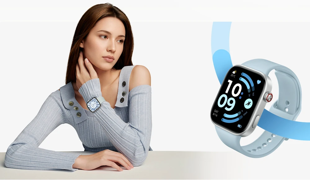Išmanusis laikrodis Xiaomi REDMI Watch 6 | Smart watch | GPS (satellite) | AMOLED | 2.07" | Atsparus vandeniui | Glacier Mėlyna