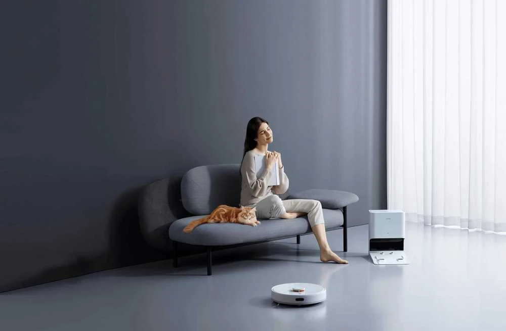 Dulkių siurblys - robotas  Xiaomi Robot Vacuum X10 EU su automatine dulkių išsiurbimo stotele
