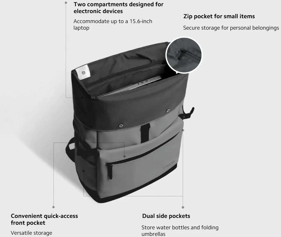 Xiaomi Roll Top Casual Backpack | Xiaomi