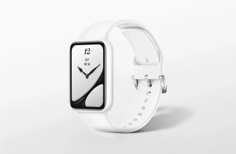 Išmanusis laikrodis Xiaomi Smart Band 10 Pro, baltos spalvos (Ceramic Edition)
