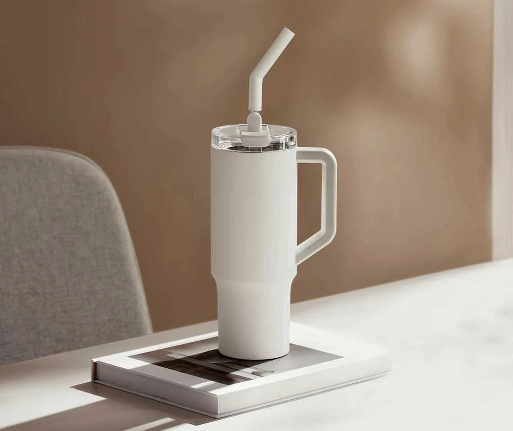 Xiaomi | Straw Mug | Capacity 1 L | Material Nerūdijantis plienas | Baltas