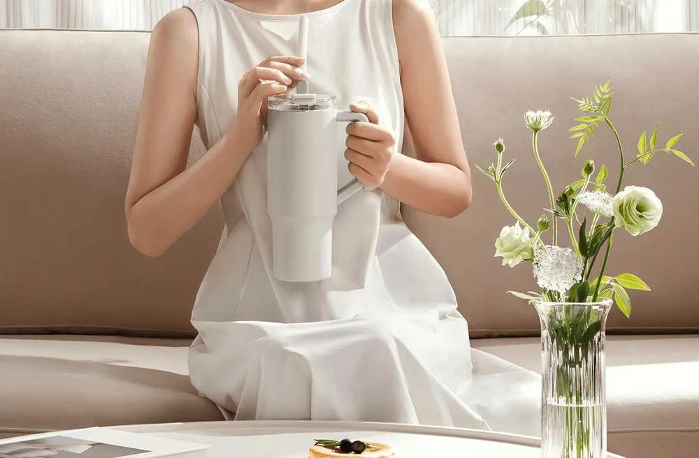 Xiaomi | Straw Mug | Capacity 1 L | Material Nerūdijantis plienas | Baltas
