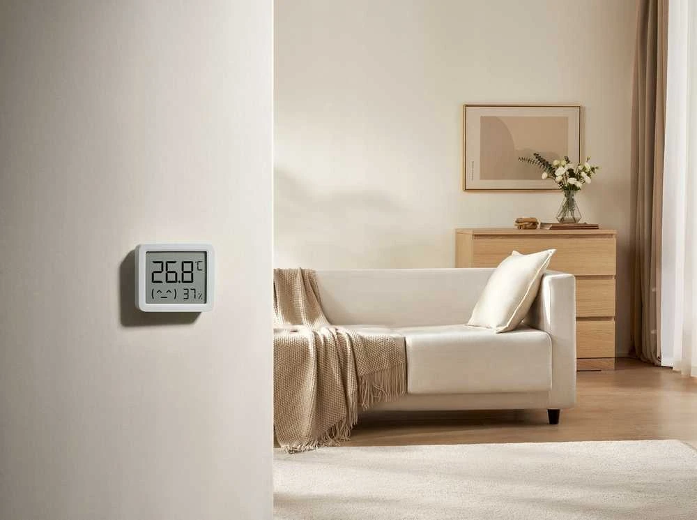 Xiaomi Mi Temperature and Humidity Monitorius 3 Mini baltos spalvos