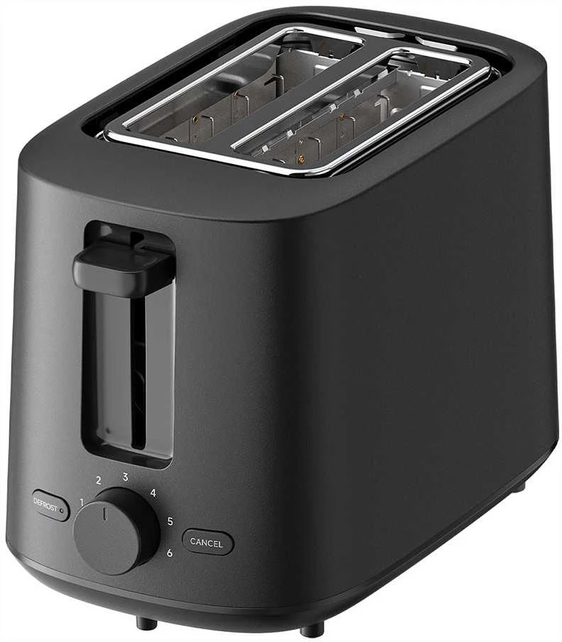 Skrudintuvas Xiaomi Toaster EU  | Galia 780–930 W | Lizdų skaičius 2 | Korpuso medžiaga - plastikas | Juodas