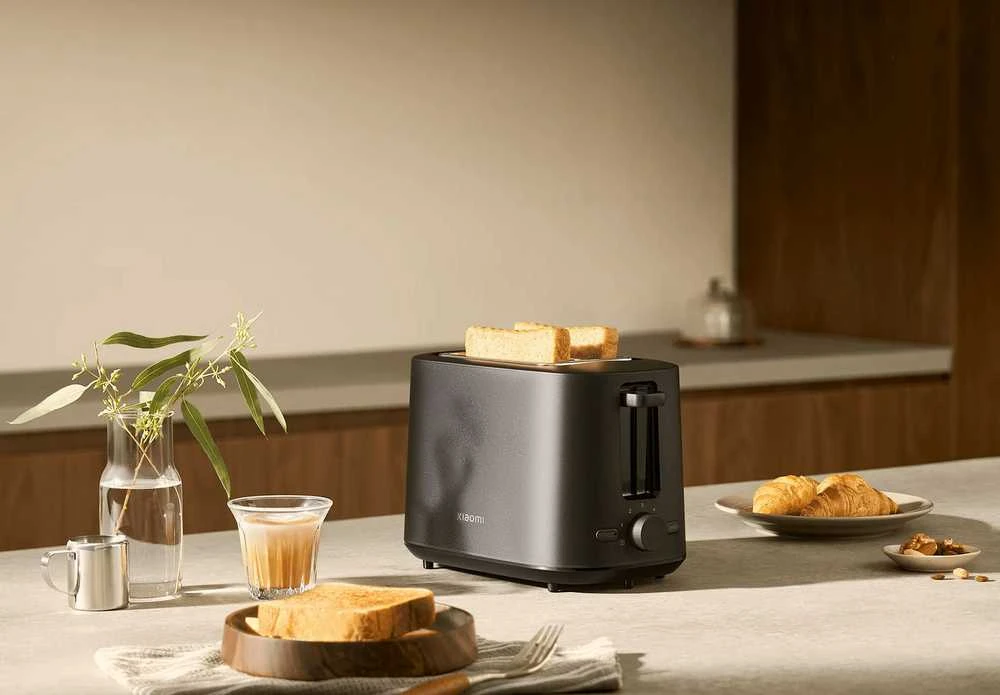 Skrudintuvas Xiaomi Toaster EU  | Galia 780–930 W | Lizdų skaičius 2 | Korpuso medžiaga - plastikas | Juodas