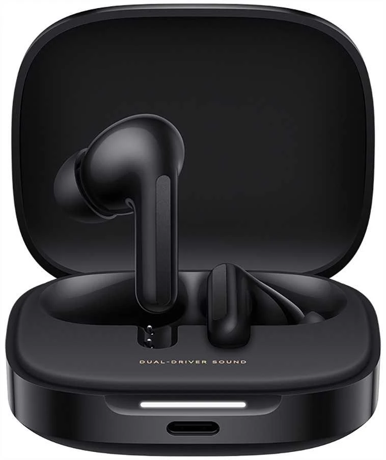 Xiaomi Redmi Buds 6 juodos ausinės įkrovimo dėkle