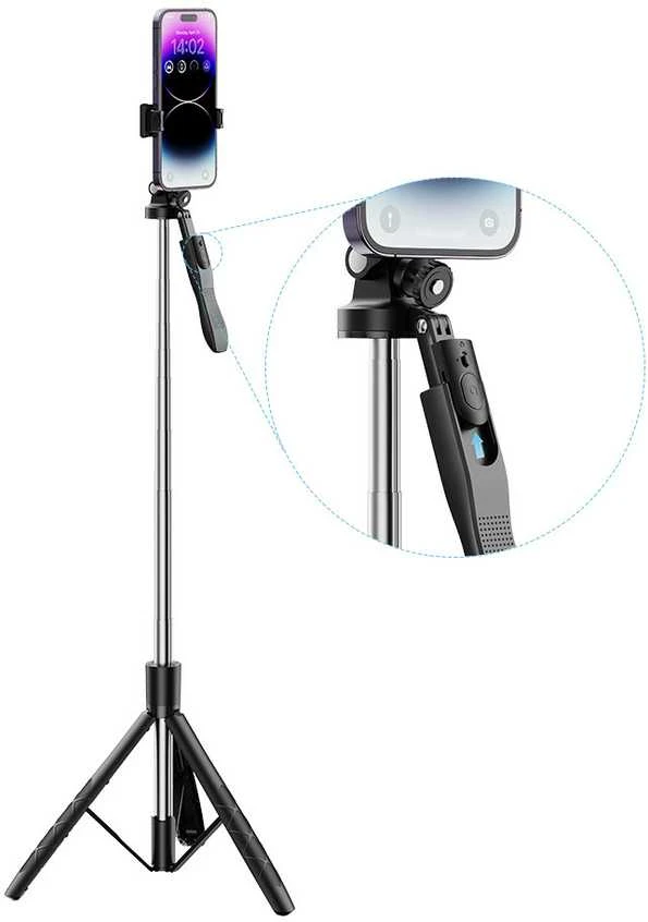 XO asmenukių lazda "Bluetooth" trikojis SS15 juodas 180 cm