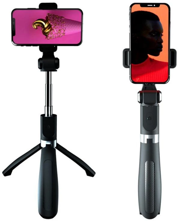 Asmenukių lazda XO SS08 Tripod Bluetooth juoda