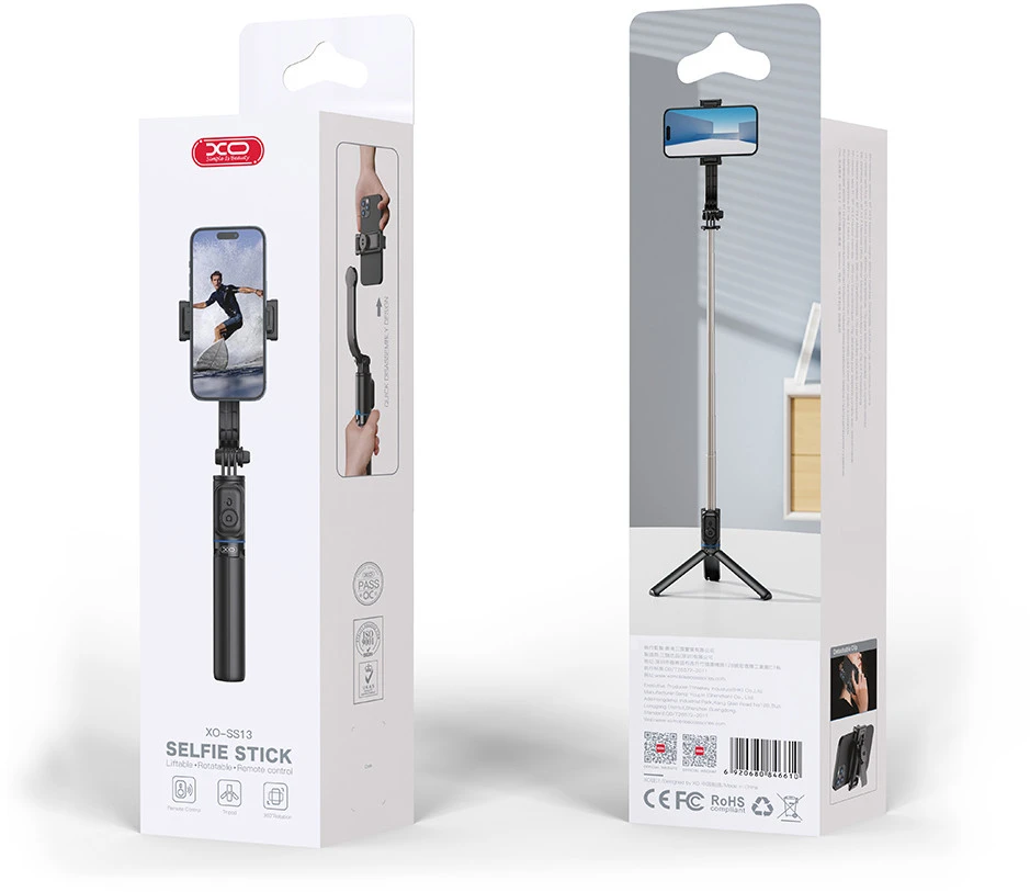 XO asmenukių lazda Bluetooth trikojis SS13 juodas 106cm
