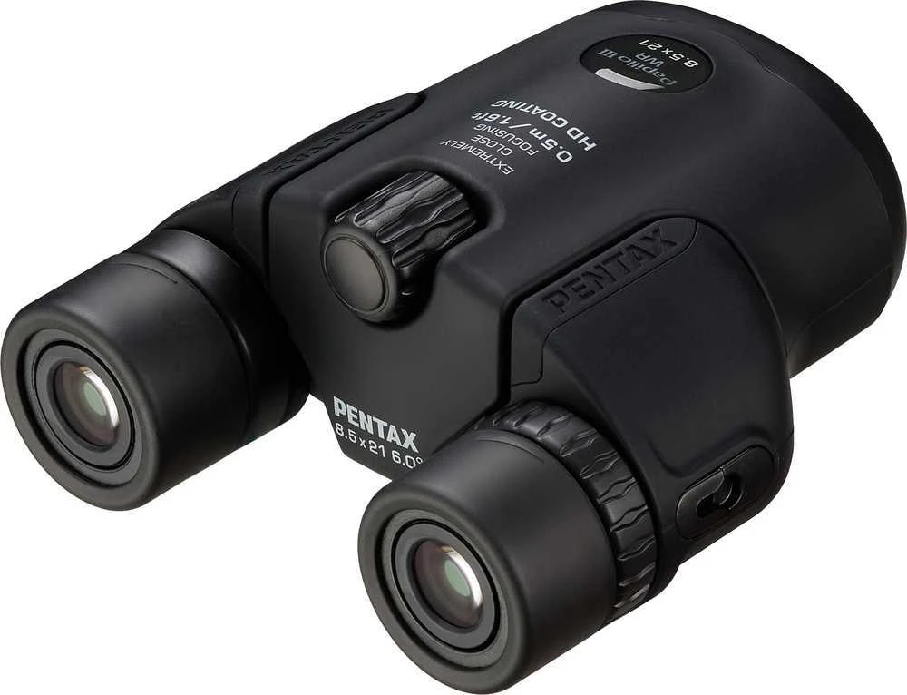 Žiūronai Ricoh Pentax Binoculars WR 8,5x21 Papilio III Juodas