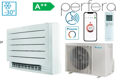 DAIKIN grindinis šilumos siurblys Perfera Nordic 3.0/3.2 kW, FTXTM30A-RXTM30A