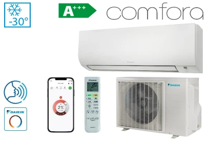 DAIKIN šilumos siurblys Comfora Nordic 2.5/3.2 kW, FTXTP25A-RXTP25A