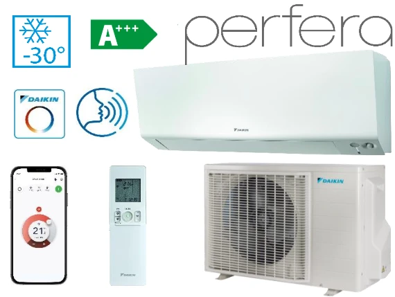 DAIKIN šilumos siurblys Perfera Nordic 4.0/4.0 kW, FTXTM40A-RXTM40A