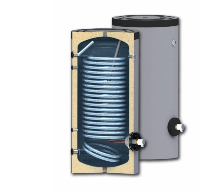 INTHERMIC BOILERIS ENT-1W 200 I, 50 mm kieta izoliacija, 6/4" vieta el.tenui, 8 bar