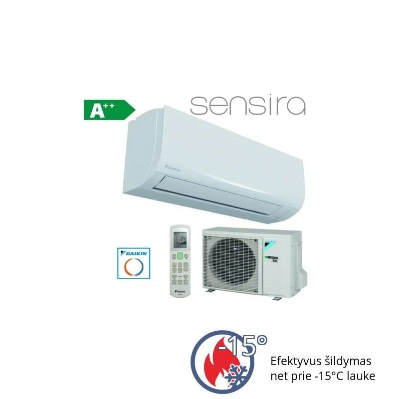 Kondicionierius Daikin Sensira FTXF20E-RXF20E, 2.4/3.3 kW