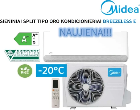 Kondicionierius Midea Breezeless-E 5.3/5.6 kW