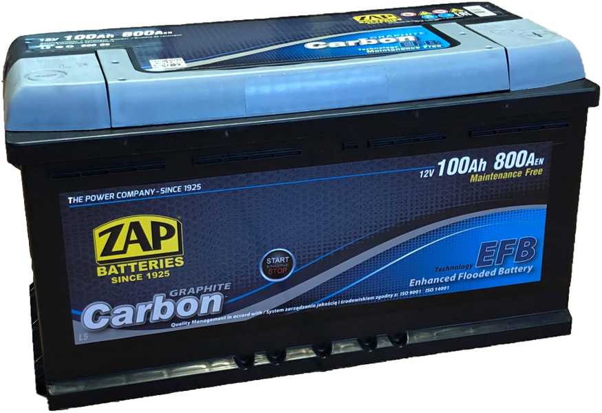 Sznajder ZAP Carbon EFB akumuliatorius 12V 100Ah 800A