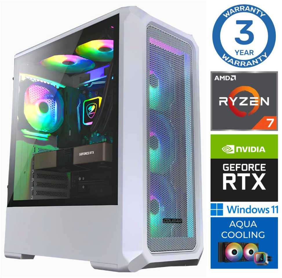 LEAPさま Stacionarus kompiuteris INTOP AQUA Ryzen 7 7700X 32GB DDR5 1TB SSD