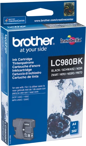 BROTHER LC-980BK TONERIS Juodas 300P