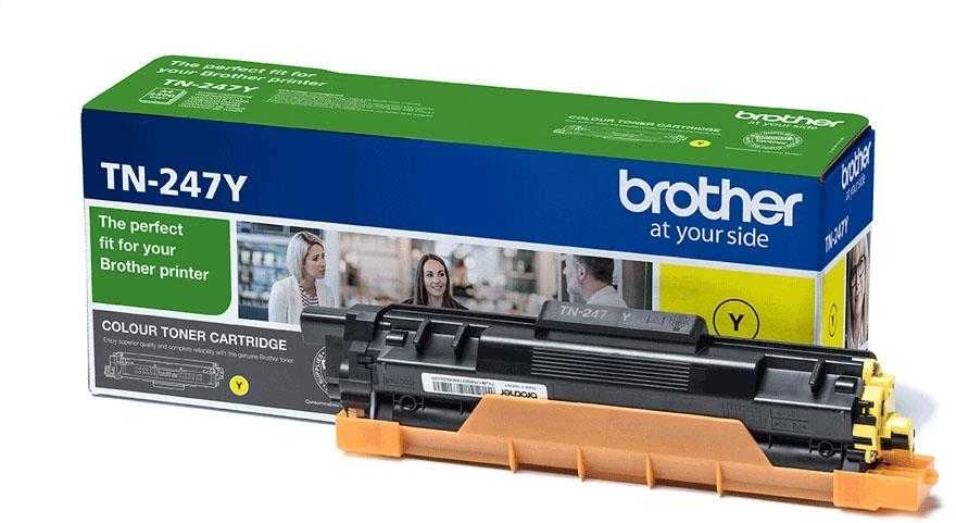 BROTHER TN-247C Geltonas tonerio kasetė, 2300 puslapių