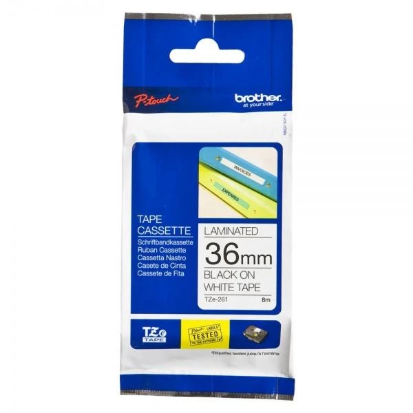 Brother | TZe-631 Laminated Tape | Juodas on Geltona | TZe | 8 m | 1.2 cm