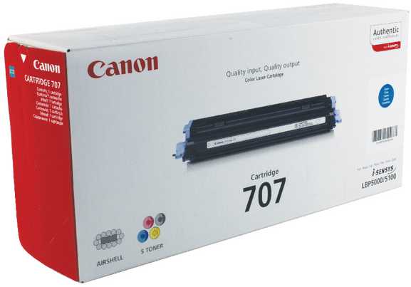 Canon 707 Originalus Žydras 1 vnt