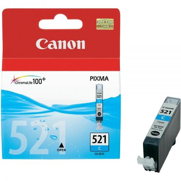 Canon CLI-521C rašalo kasetė, žalsvai mėlyna