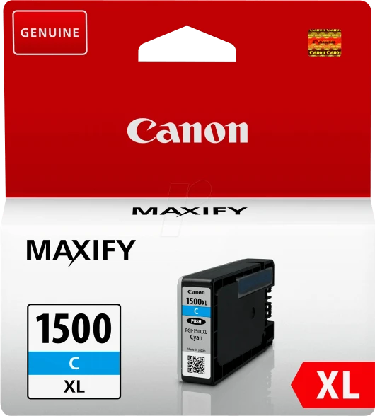 „Canon PGI-1500XLC“ rašalo kasetė, žydra